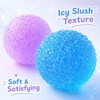CLPKLQ 2 PCS Slushy Squishy, Textured Round Ornaments, Spiky Exterior