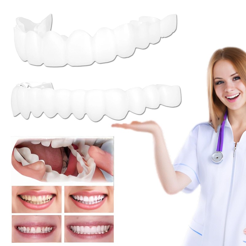 2 sets of denture, denture, denture, denture, DIY temporary repair