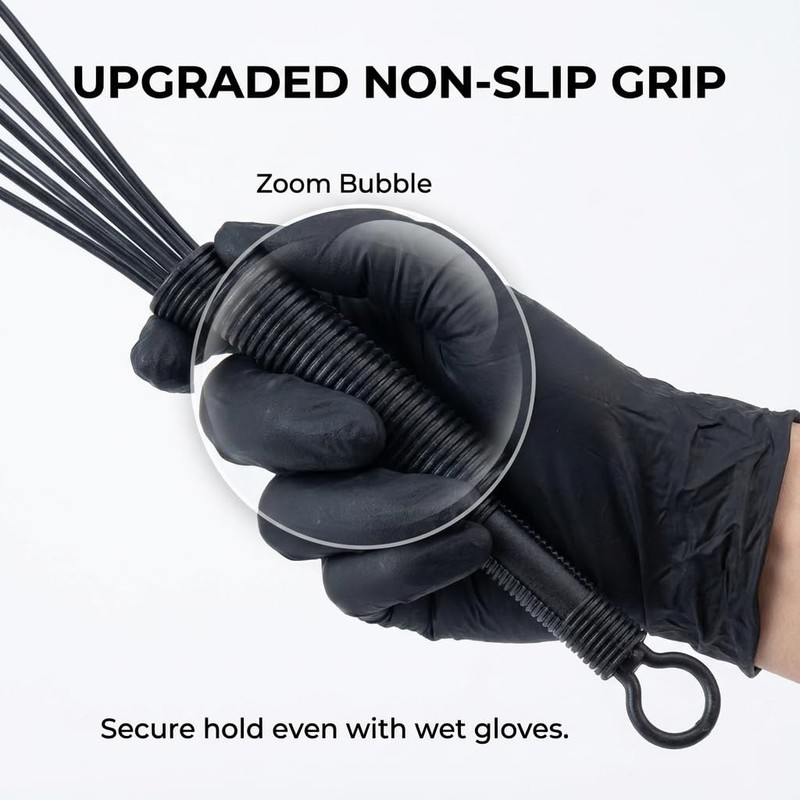7 Pack Professional Hair Dye Whisk with Non-Slip Handle -