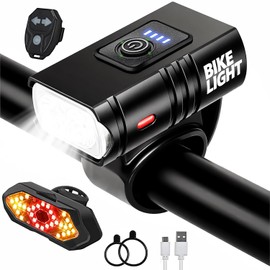 Luces para Bicicleta, Luz Bicicleta Recargable 1000 Lumen con Luz Trasera,Lámpara para Bicicleta IPX5 Impermeable，Linterna Bicicleta para Ciclismo y Camping Senderismo etc