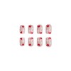 24 Pcs Valentine's Day Press on Nails Short Square Valentines