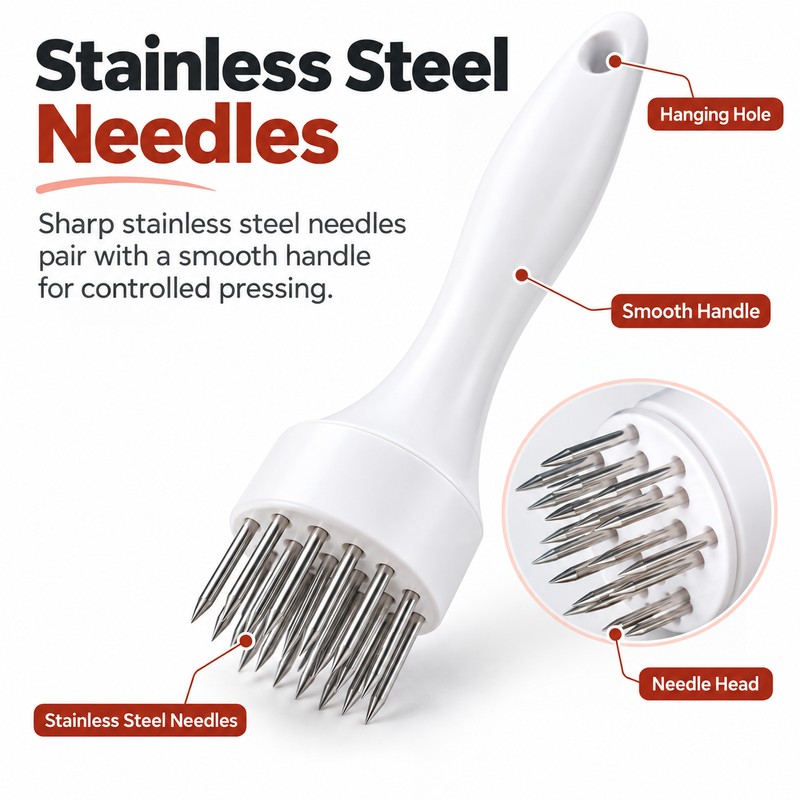 Handheld Meat Tenderizer for Pork, Chicken & Beef – 21