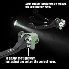 Adsspro Motorcycle Billet Foldable Brake Clutch Lever Handle CNC Aluminum Pivot for RM85 05-17 RM125 RM250 04-08 YZ80 YZ85 YZ 85 80 2001-2014 TTR230 TTR 230 2005-2022 Dirt Pit Bike Motorbike (Black2)