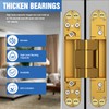 Eegoowa 7" Hidden Door Hinge,Invisible Door,Hidden Door Hinges for Secret