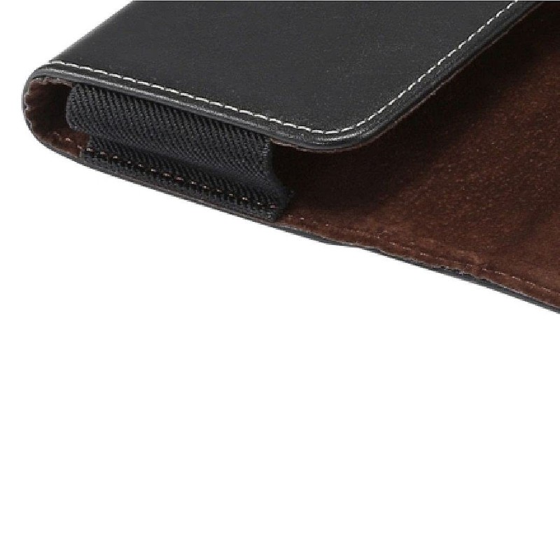 DFV mobile - Horizontal Leather Holster with Belt Loop for