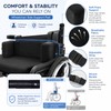 Wheelchair Side Support Pad with Adjustable Side Plate – Lateral