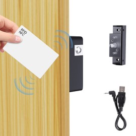 RFID Electronic Cabinet Lock, Smart NFC Drawer Locks, Hidden Card Lock for Wooden Cabinet Cupboard Drawer Furniture