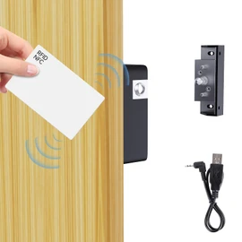 RFID Electronic Cabinet Lock, Smart NFC Drawer Locks, Hidden Card Lock for Wooden Cabinet Cupboard Drawer Furniture