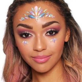 PaintGlow Glitter Me Up Face Jewels Face Jewellery Glitter Stones, Unicorn Dreams