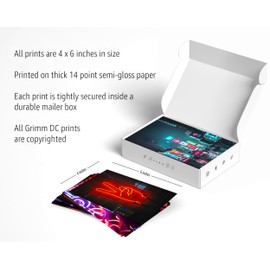 Y2K BOO Neon Wall Collage Kit - 50 Vibrant Blue Photos for Dreamy Spaces, Perfect Room Decor, Trendy Neon Aesthetic Photos 4x6