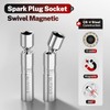 BILITOOLS 10 PCS Magnetic Spark Plug Socket Set with Click