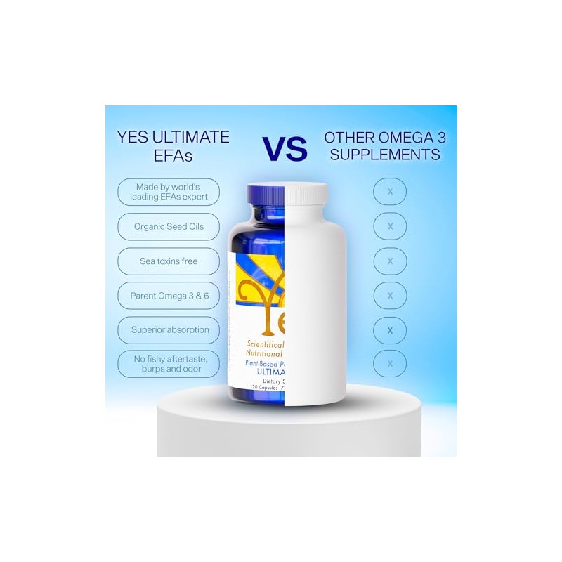 Yes Parent Essential Oils ULTIMATE EFAs 120 Capsules, Based On