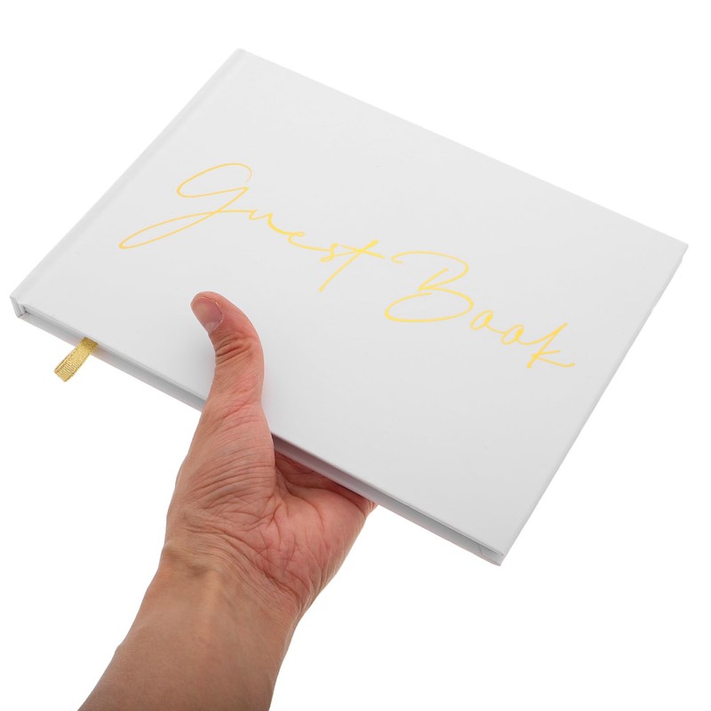 COHEALI Elegant Wedding Guest Book Pen Set Cover Perfect for