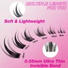 VEYESBEAUTY Eyelash Extensions Cluster Lash Extension Manga 8-18 mm