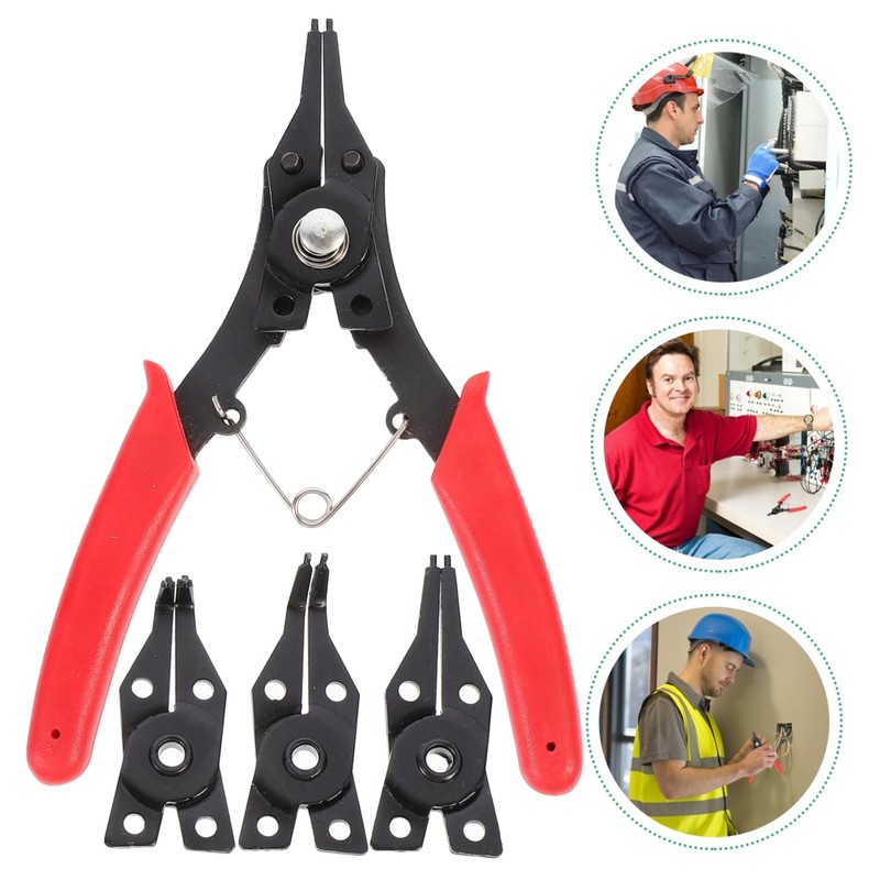 DOITOOL 4-in-1 Multi-tool Wire Pliers Set for Circlip Removal and