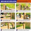 Prinfort 4pack 6FT (H: 68″) Matel Backyard Privacy Fence Panels