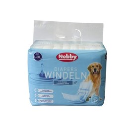 Nobby Nappies for Male Dogs, Pack of 12, L-XL, 60-80 cm