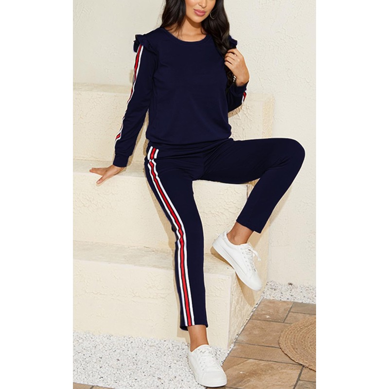 Akmipoem Tracksuit Outfits for Women 2 Piece Long Sleeve Pullover