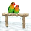 Bird Perch Stand, Bird Cage Top Perch Gym,Natural Wood Parrot