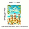 BlissYard Welcome Summer Garden Flag 12x18 Inch Double Sided Beach
