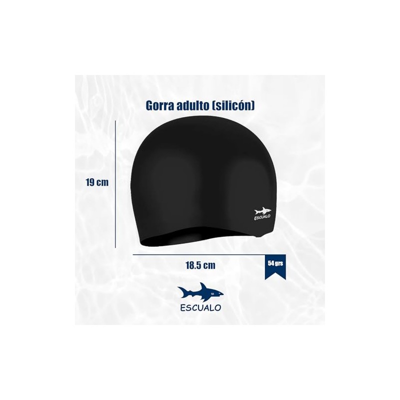 escualo Gorra para Natacion Unisex Adulto Modelo Gx60 (Silicon) Impermeable,
