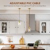 VONLUCE Pendant Lights Kitchen Island, Brushed Gold Pendant Light Fixtures