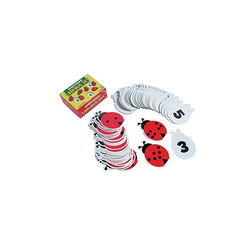 Fun Express Subitizing Ladybug Set - 97 Pieces - Educational