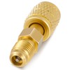 Otoolling 1 Pcs R32 R454B Refrigerant Brass Adapter 1/4" Female