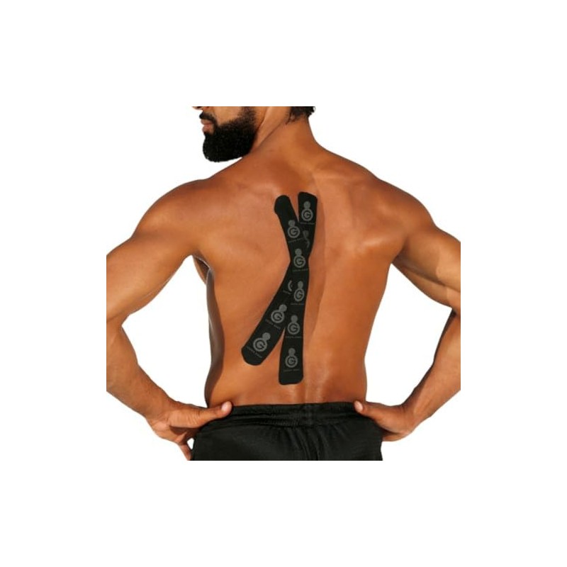 Green Drop Herb-Infused Precut Kinesiology Tape for Sports & Fitness