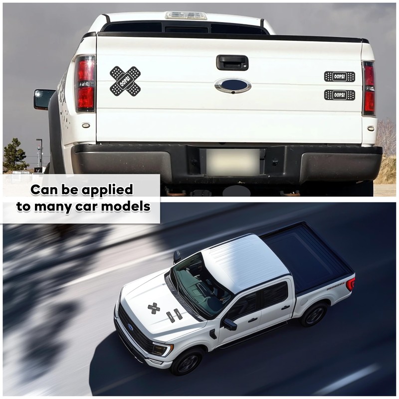 Car Bandaid Sticker, Bandaid Sticker for Car Damage - Compatible