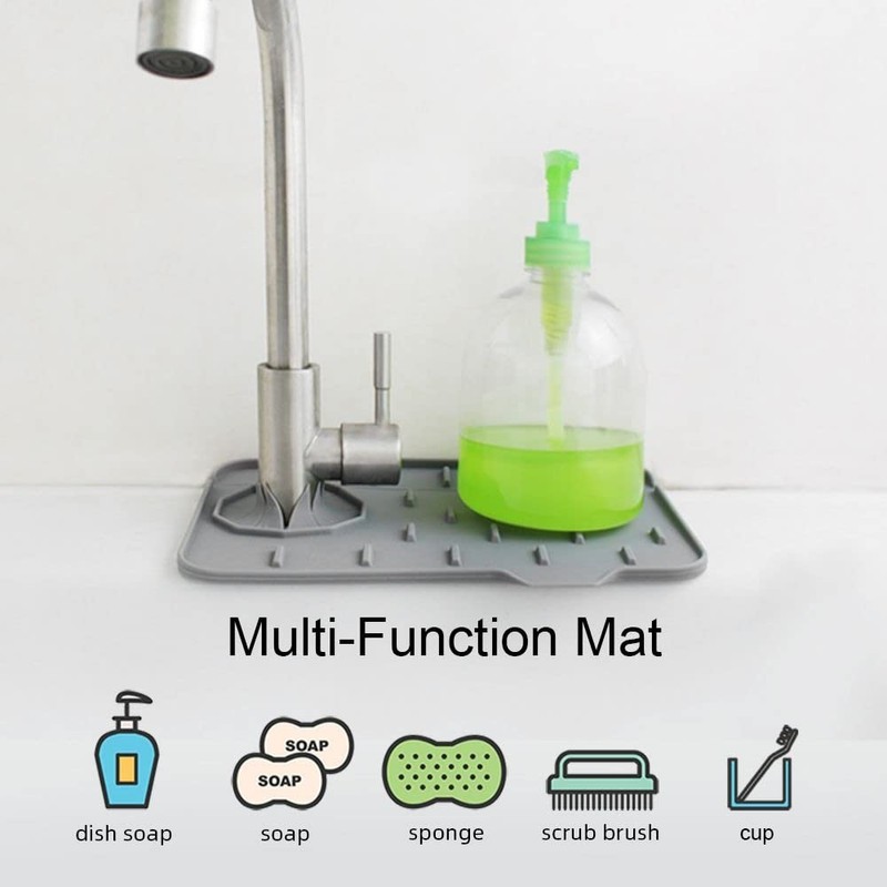 Splash Catcher Guard and Soap Sponge Holder, Splash-proof Water Absorbent