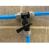 mdpe Compression Water Pipe tee Junction with Full Flow Control