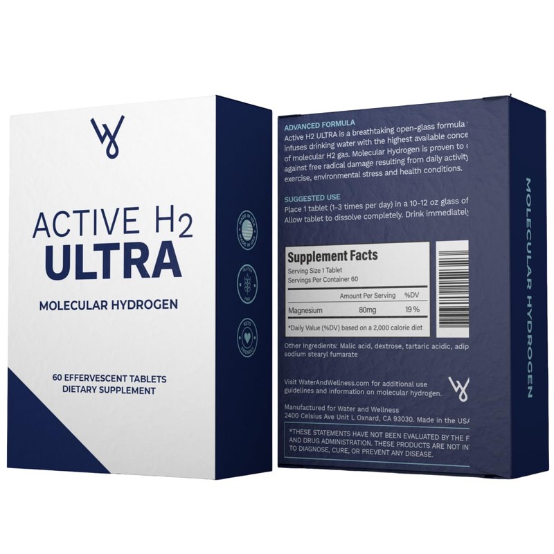 Active H2 Ultra Hydrogen Water Tablet - Optimize Health, Support