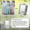 ALUXY Clear PVC Suitcase Cover Protectors, 24/28 Inch Suitcase Covers