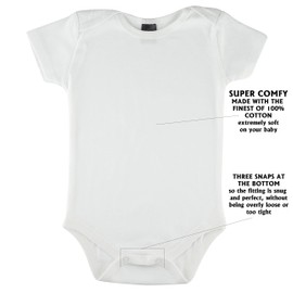 Little Pipers - Body para bebé (algodón, 3 unidades), color blanco, White Short Sleeves (6pk), 12-18 Meses