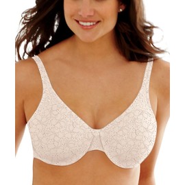 Bali womens Passion For Comfort Minimizer Underwire Bra, Floral Dot Print, 34DD