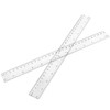 MUKCHAP 30 Pieces 30cm/12 Inch Plastic Ruler with Inches and