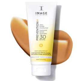 IMAGE Skincare, PREVENTION+ Crema hidratante teñida diaria SPF 30, sin yeso blanco, 3.2 onzas