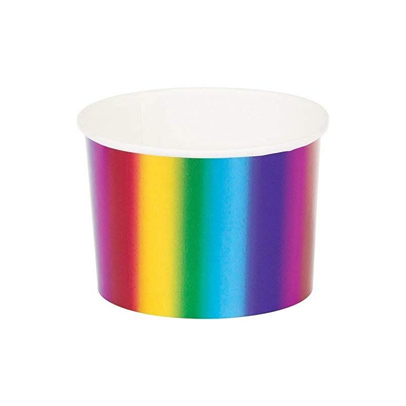 Creative Converting Metallic Rainbow Foil Treat Cups
