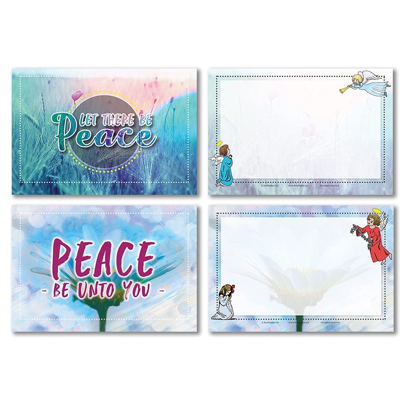 NewEights Peace Be Unto You Greeting Postcards (36-Pack) - Church