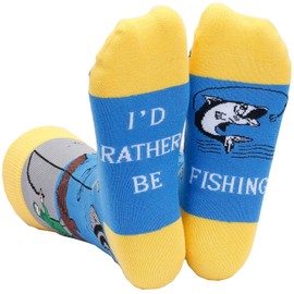 IRISGOD I'd Rather Be Funny Dress Socks for Men and Women Humor Joke Gifts