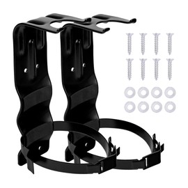2 Pack Fire Extinguisher Brackets, 5 LB Fire Extinguisher Wall Mount Bracket, Metal Heavy Duty Fire Extinguishers Holder for Home, Car, RV, Truck, Mini Fire Extinguishers (Non-Universal)