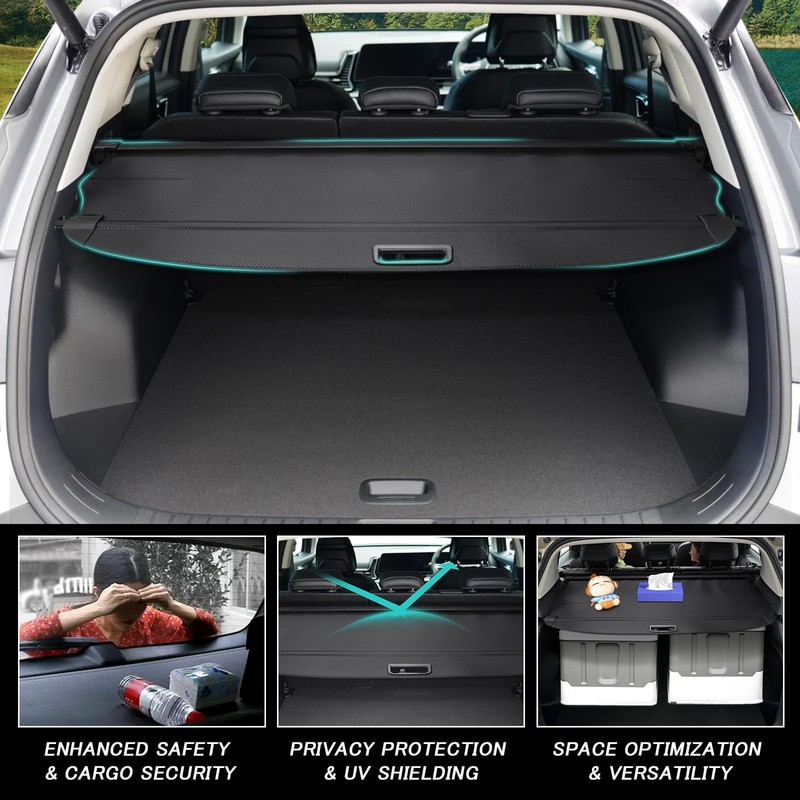 VEENJOY Cargo Cover for Hyundai Tucson 2026 2025-2022 Accessories Retractable