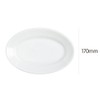 Zakkaworks 8003342080015 Satania Tiboli Oval Plate 25 White Medium