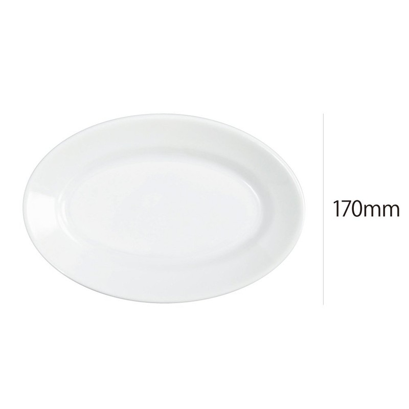 Zakkaworks 8003342080015 Satania Tiboli Oval Plate 25 White Medium