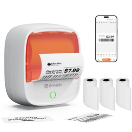 InkWon B21 Label Maker, 2-Inch Bluetooth Label Maker Machine with 3 Tapes – Thermal Label Printer Ideal for Small Business, Address, Barcode, School, Office, Home