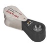 LED UV Loupe Rechargeable Foldable Portable Metal 30X Pocket Magnifier