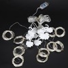 3x3 m Copper USB Wire Curtain Light String for Home