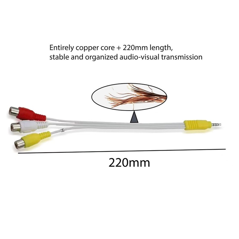 The AV adapter is a replacement cable designed for connecting
