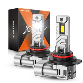 SEALIGHT 9012 Bulbs, 30000LM 8X Brightness 9012 Fog Lights, 6500K Cool White Bulbs with 15000RPM Fan, Plug and Play, IP68 Waterproof, Pack of 2